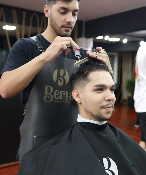 Interior da barbearia